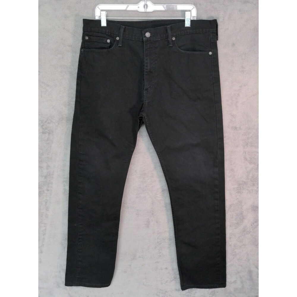Levis 513 Jeans Mens 36x32 Black Slim Straight Leg Stretch Skate Denim